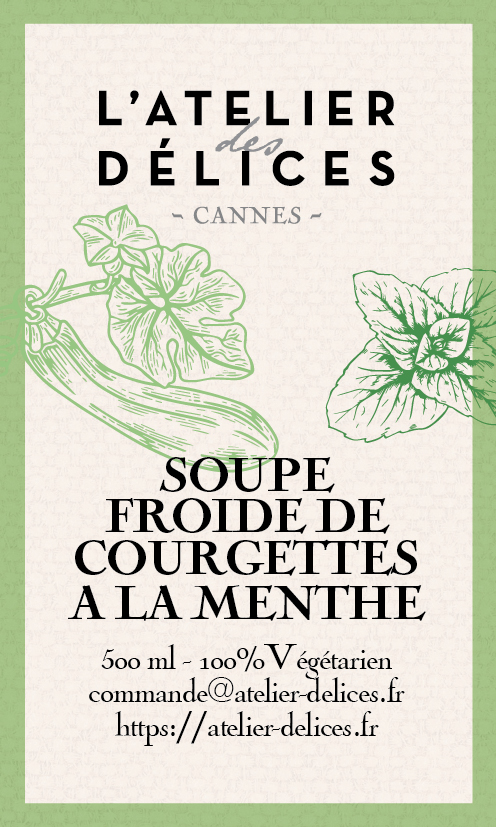 2 Soupe de  Courgette à la Menthe