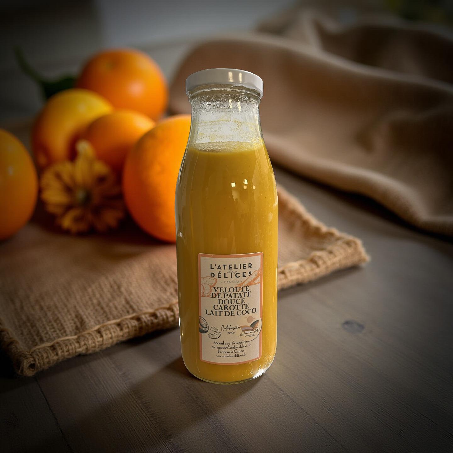 1 Velouté Patate Douce Carotte au Lait de Coco