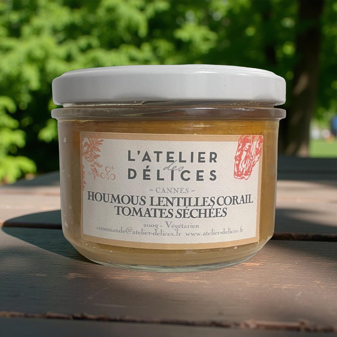 4 Houmous Lentilles Corail Tomates Séchées