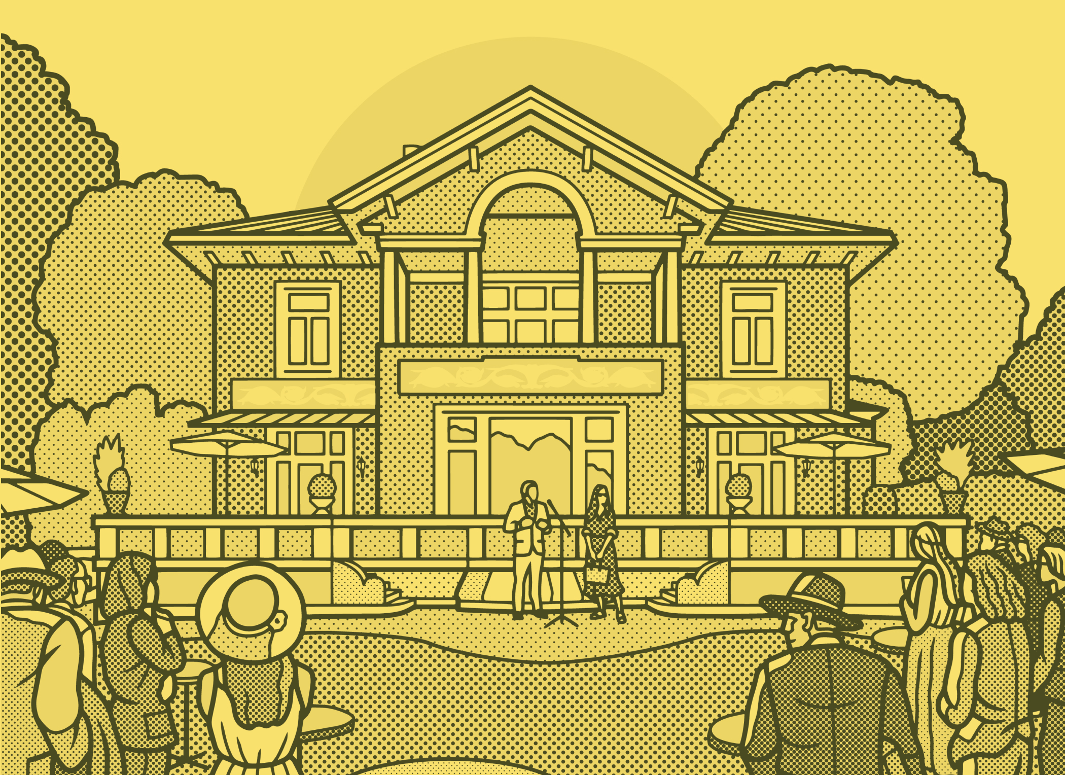 Illustrasjon av villaen