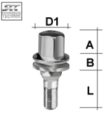 Image for Hjulbolt - Flat - M12x1,25 - 35 mm