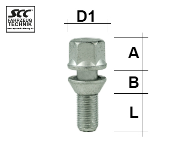 Image for Hjulbolt - 60° Kon - M12x1,25 - 26 mm