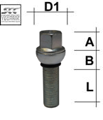 Image for Hjulbolt - 60° Kon - M14x1,5 - 40 mm