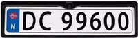 Ryggekamera i skiltplate – Carwise CDC-DC99700