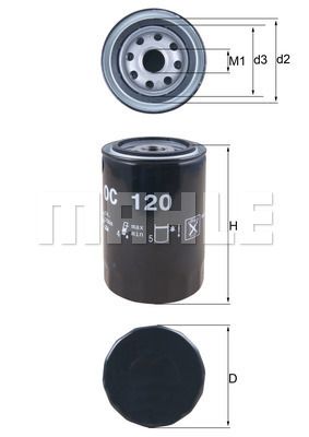 MAHLE/KNECHT OLJEFILTER