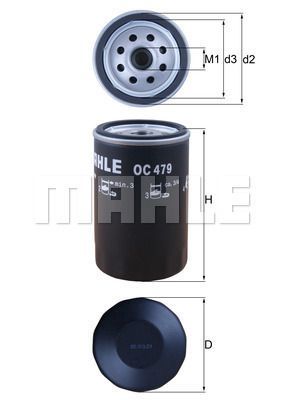 MAHLE/KNECHT OLJEFILTER