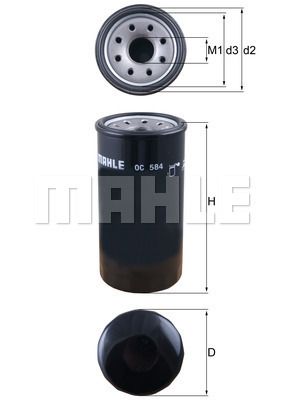 MAHLE/KNECHT OLJEFILTER