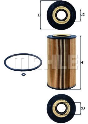 MAHLE/KNECHT OLJEFILTER