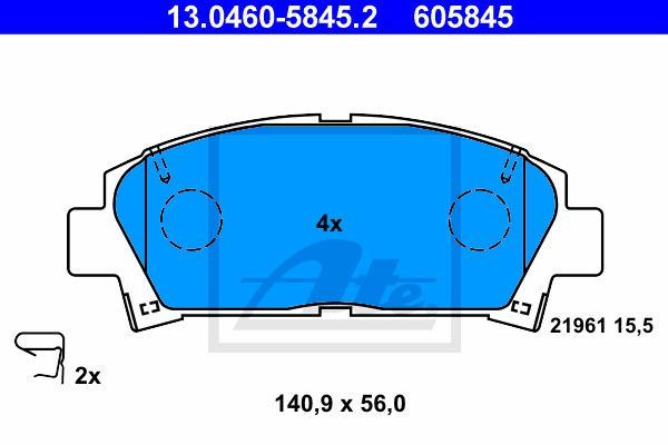 ATE BREMSEKLOSSER 598809