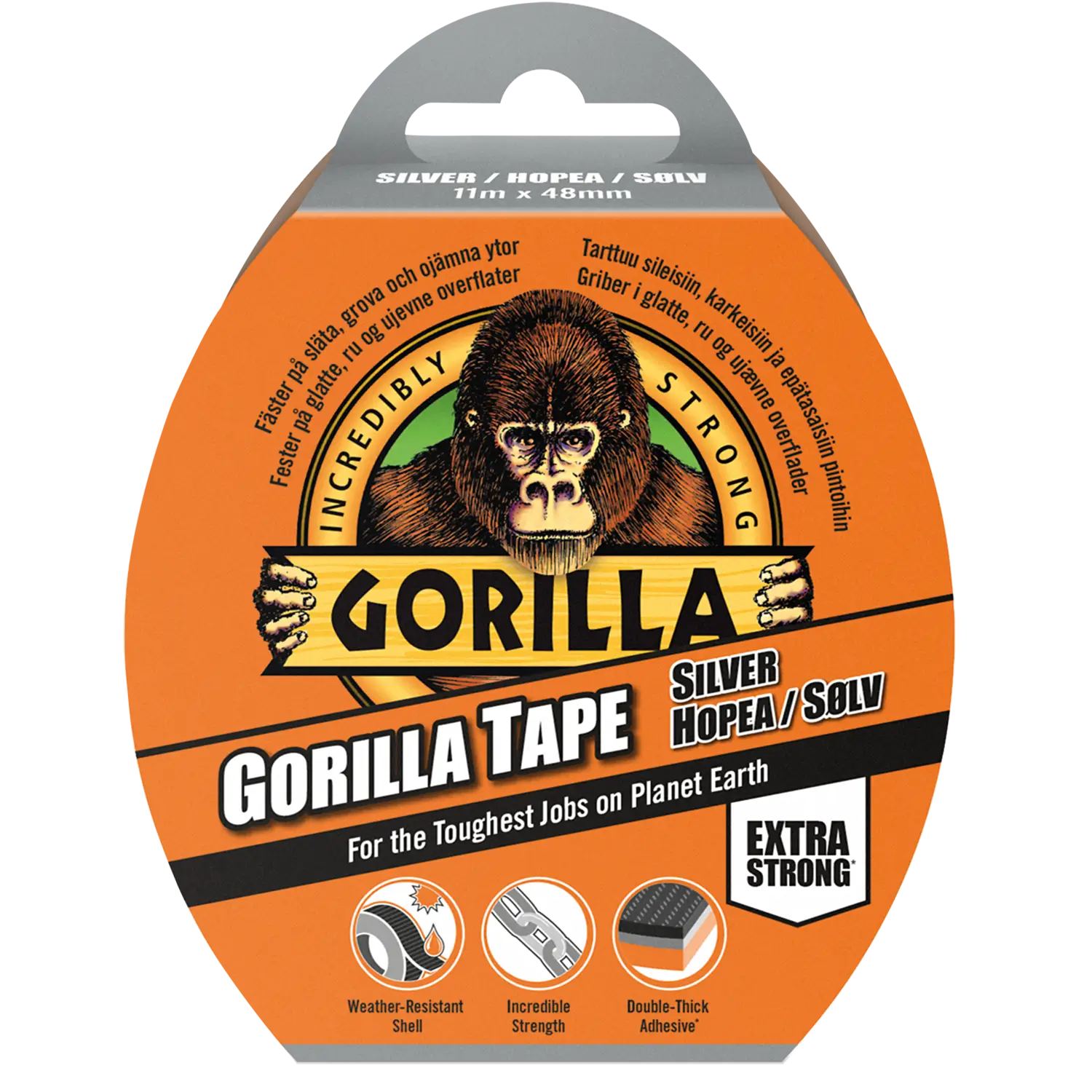GORILLA SILVER TAPE 11M