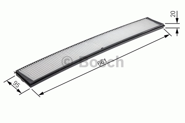 Kupéfilter aktivt kull