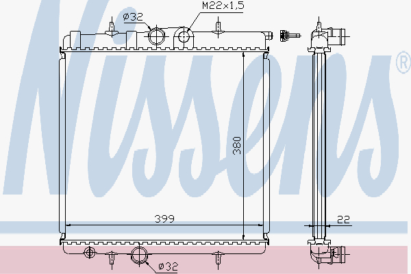 Radiator Peugeot 206 1,1-1,6