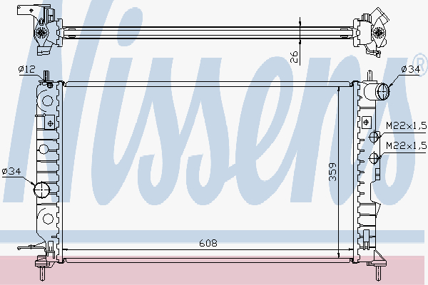 Radiator Opel Vectra B 1,6-2,0