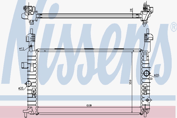 Radiator Opel Meriva 1.6-1.8 A