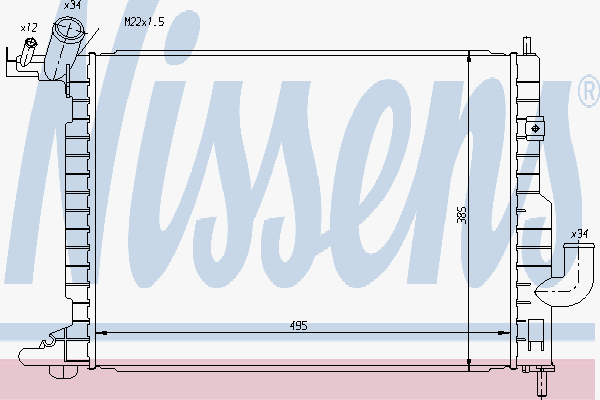 Radiator Opel Vectra B 1,7 Td