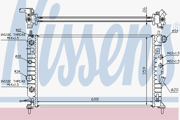 Radiator Opel Vectra B 2,5 Ac