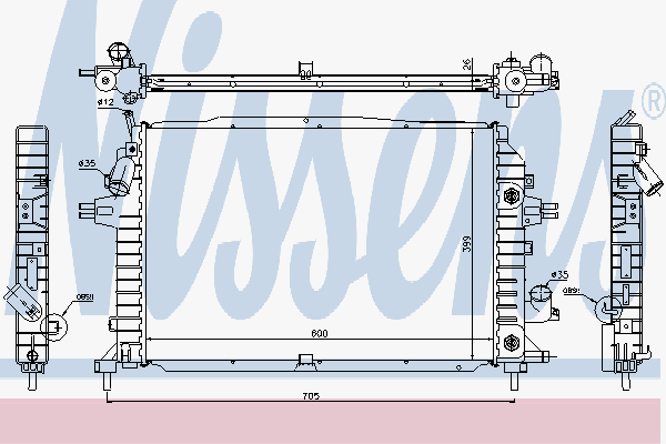 Radiator Opel Zafira B 1.9 Cdt