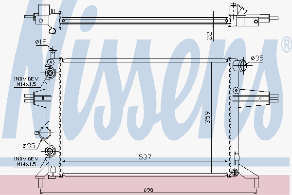 Radiator Opel Astra G 1,2 98-