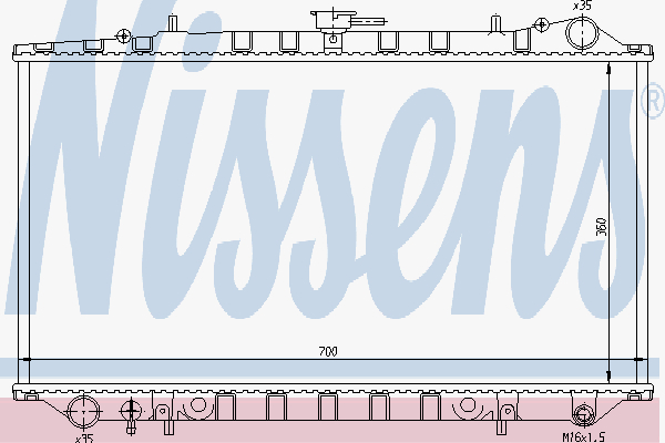 Radiator Nissan Avenir 2,0 D 9