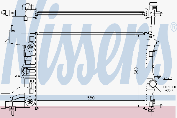 Radiator Opel Astra J 1.6I +Ac