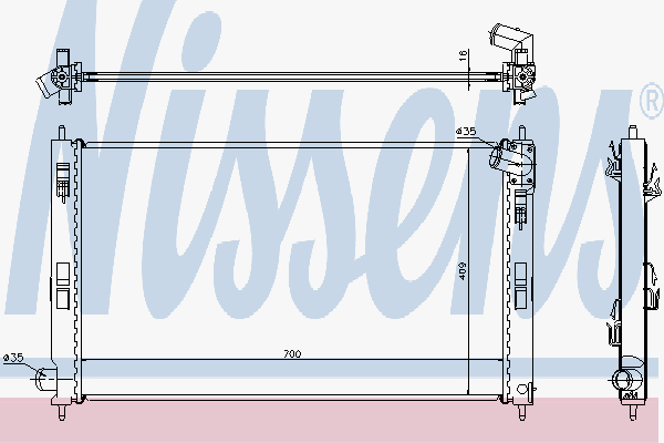 Radiator Mitsubishi Lancer 2.0
