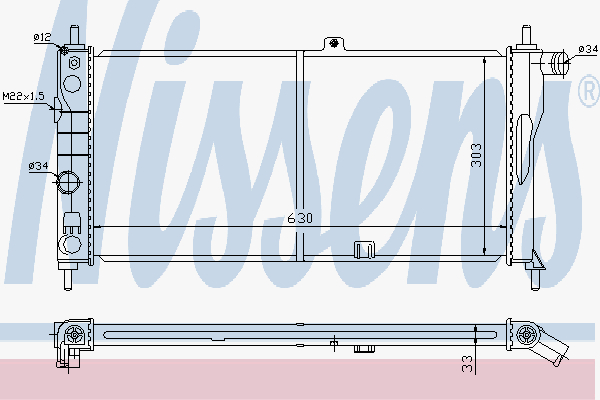 Radiator Opel Kadett E 1,6-1,8