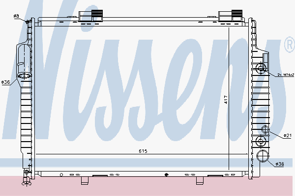 Radiator Mercedes C 208 98-