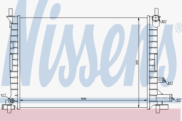 Radiator Ford Fiesta 1,1-1,3 A