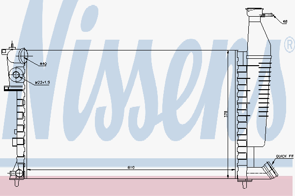 Radiator Peugeot Partner 1,4-1