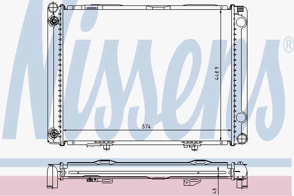 Radiator Mercedes 190D 2,5 Li