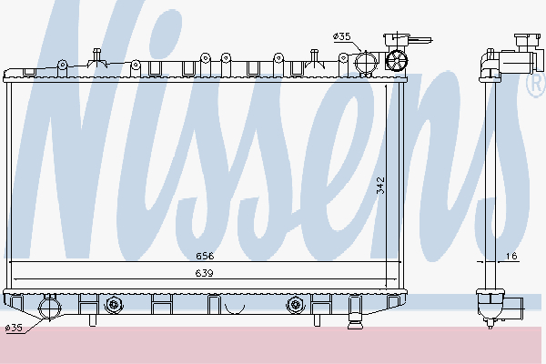 Radiator Nissan Primera 2,0 Au