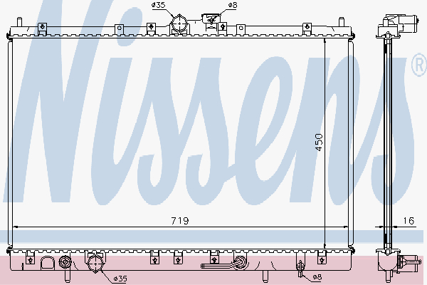 Radiator Mitsub. Space Wagon 2