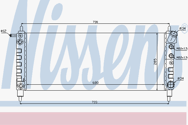 Radiator Opel Corsa 1.0-1.2 Au