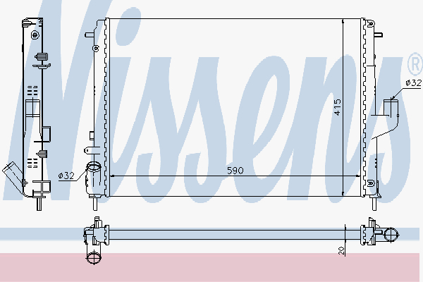 Radiator Renault Logan 1.5D 0