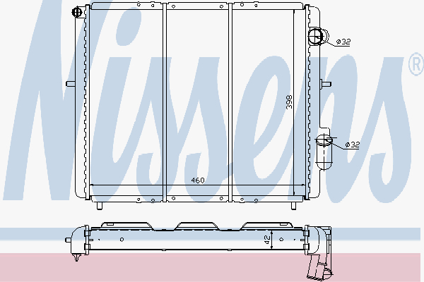 Radiator Renault Clio 1,9D Rl-