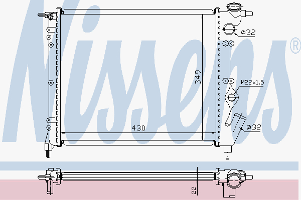 Radiator Renault R19 Tr-Gtr-Tr
