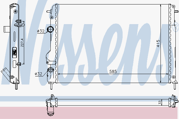 Radiator Renault Megane 1.9 Dc