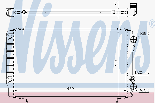 Radiator Renault Trafic 2500 D