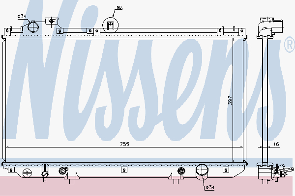 Radiator Lexus Gs300 Aut 97-
