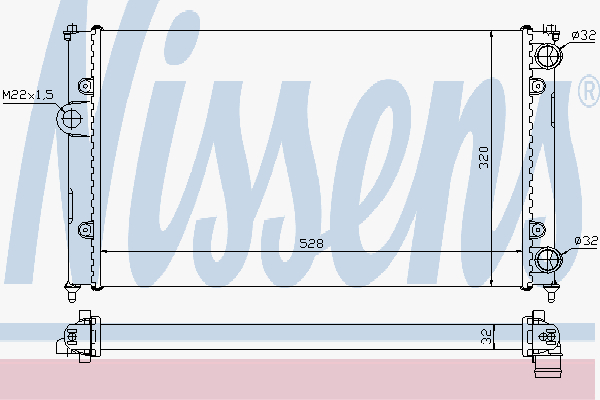 Radiator Seat Cordoba 1.8 93-