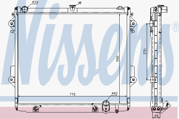 Radiator Toyota Landcruiser 4,