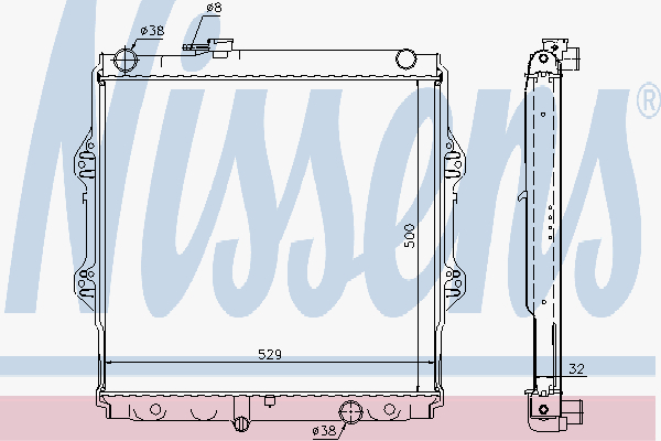 Radiator Toyota Hi-Lux 2.5 Td