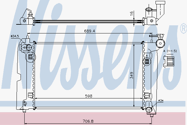 Radiator Toyota Corolla 00-