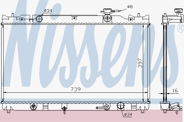 Radiator Toyota Camry 2.4 Aut.