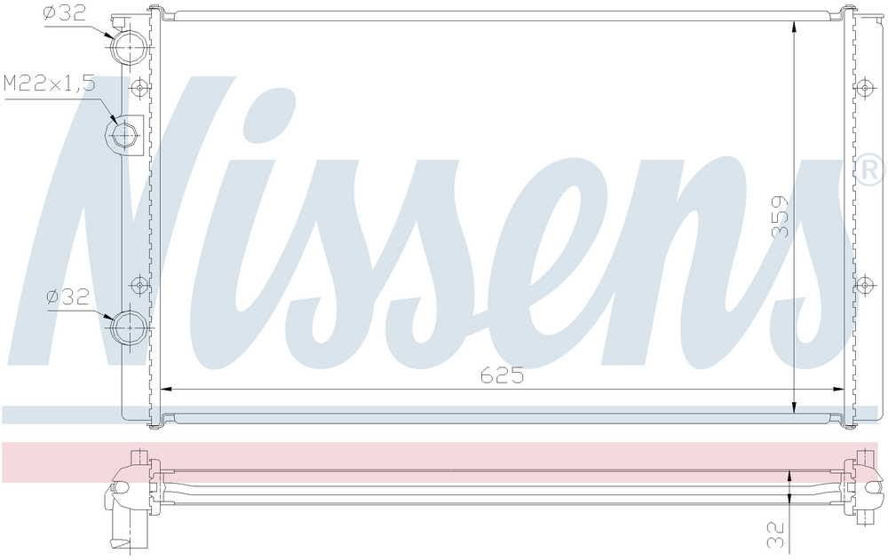 Radiator Vw Golf Iii Vr6 94-