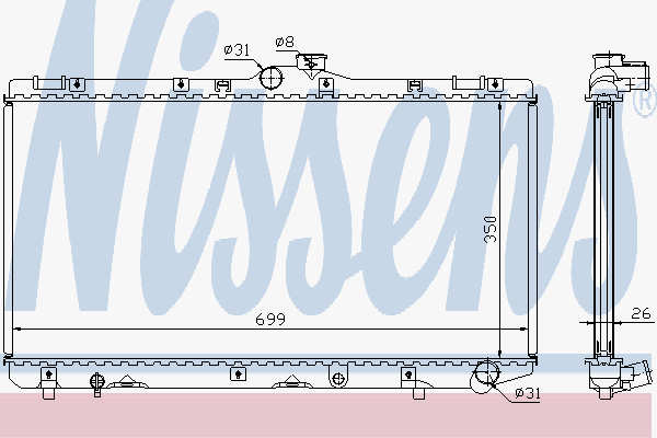 Radiator Toyota Corolla Diesel