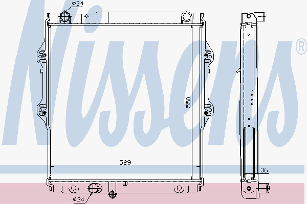 Radiator Toyota Hi-Lux 2,0 Td
