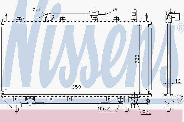 Radiator Toyota Avensis 2,0 97