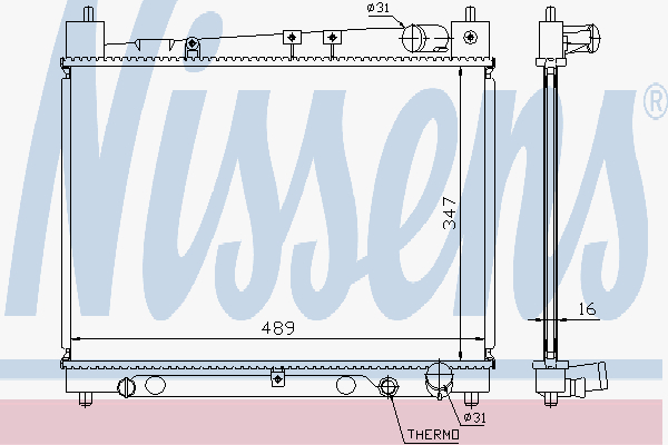 Radiator Toyota Yaris 1,3 00-
