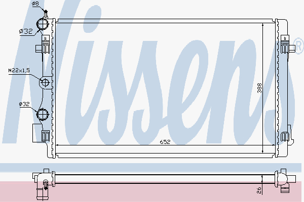 Radiator Vw-Polo 1.2 Tfsi 09